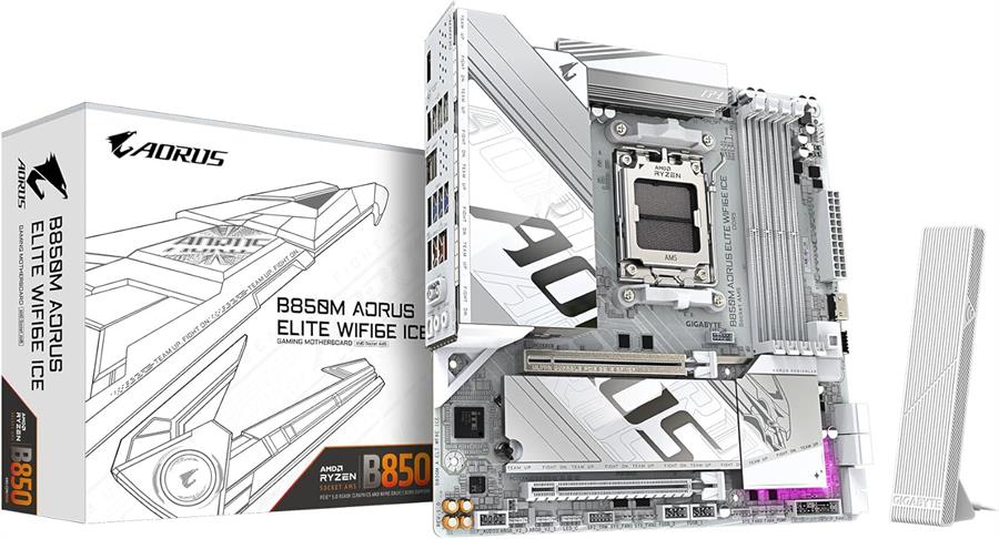 Motherboard GIGABYTE B850M AORUS ELITE ICE WIFI 6E AM5