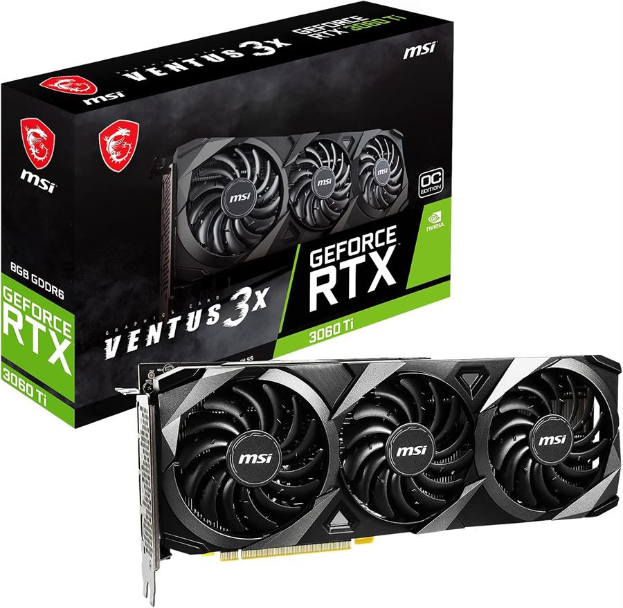 Placa MSI GEFORCE RTX 3060 Ti VENTUS 3X 8Gb