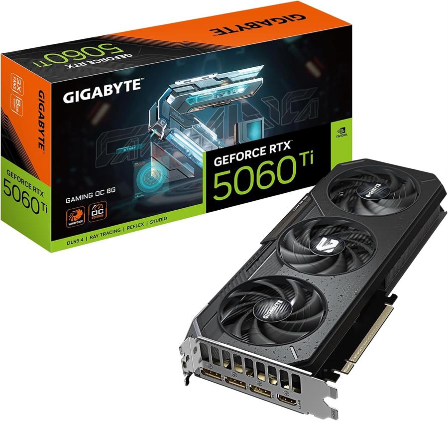 Placa GIGABYTE GEFORCE RTX 5060 TI GAMING OC 8Gb