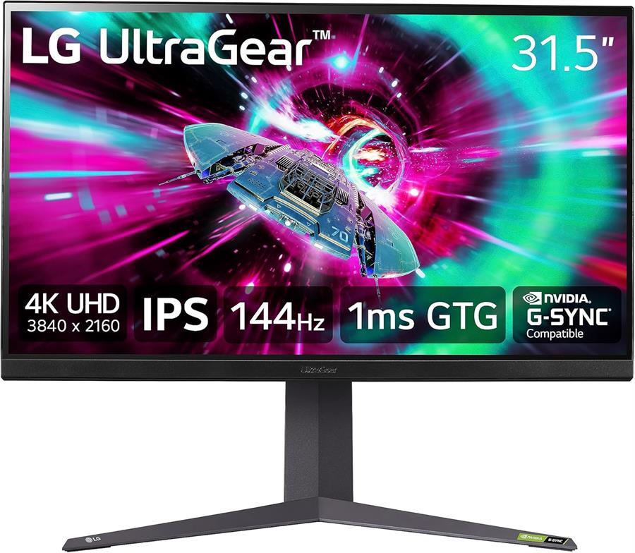 Monitor LG 32" UltraGear 32GR93U UHD 4K 144Hz