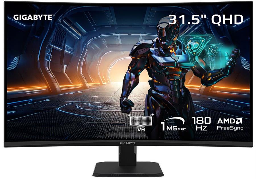 Monitor GIGABYTE 32" GS32QCA Curvo QHD 180Hz