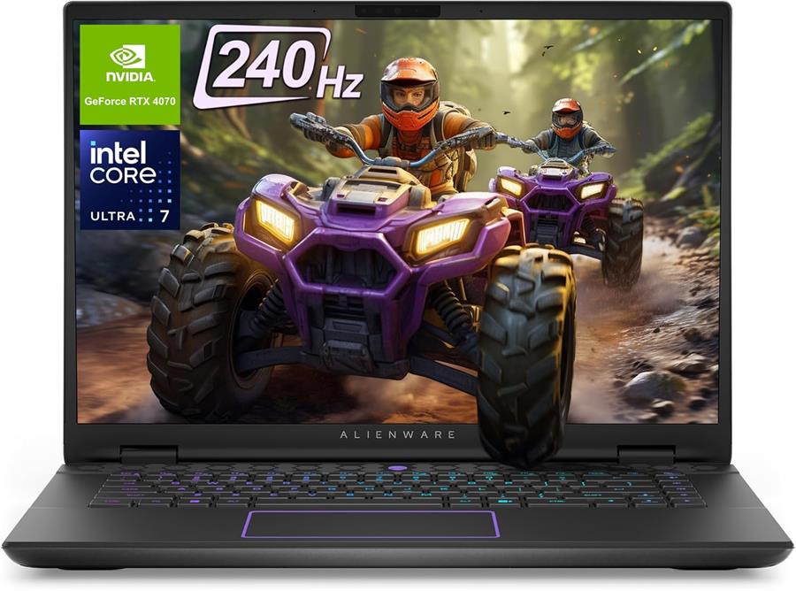 Notebook DELL AlienWare M16 R2 INTEL ULTRA 7 155H, RTX 4070, 16Gb RAM DDR5, SSD NVMe 1Tb, 16" QHD+ 240Hz