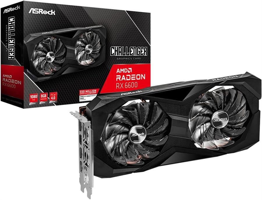Placa ASRock Radeon RX 6600 Challenger D OC 8Gb