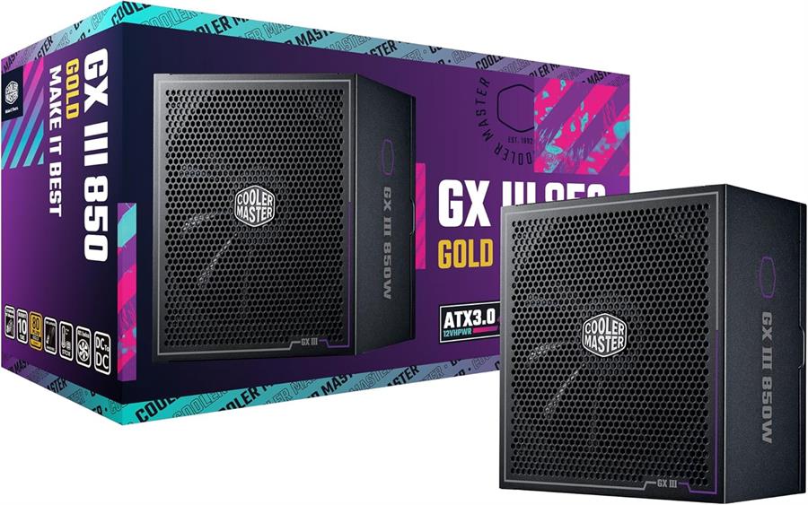 Fuente COOLER MASTER GX III 850W 80+ GOLD Modular