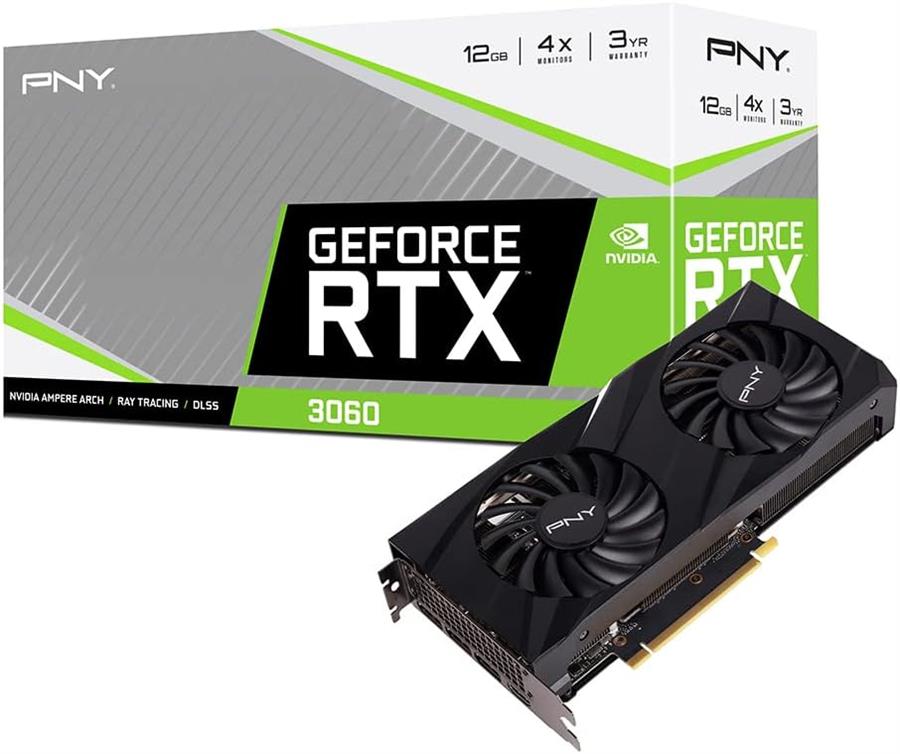 Placa PNY GEFORCE RTX 3060 UPRISING Dual Fan 12Gb