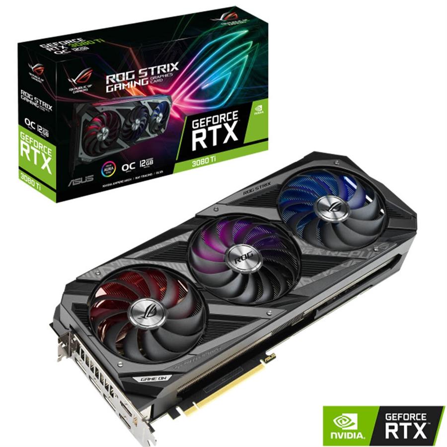 Placa ASUS GEFORCE RTX 3080 TI ROG STRIX OC 12Gb