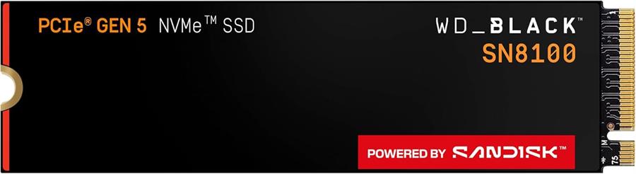 Disco SSD M.2 NVMe 5.0 1TB WD BLACK SN8100