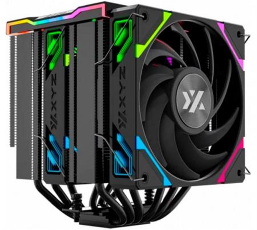 CPU Cooler XYZ THERMAX 6 PRO DUO BLACK Display DIGITAL ARGB