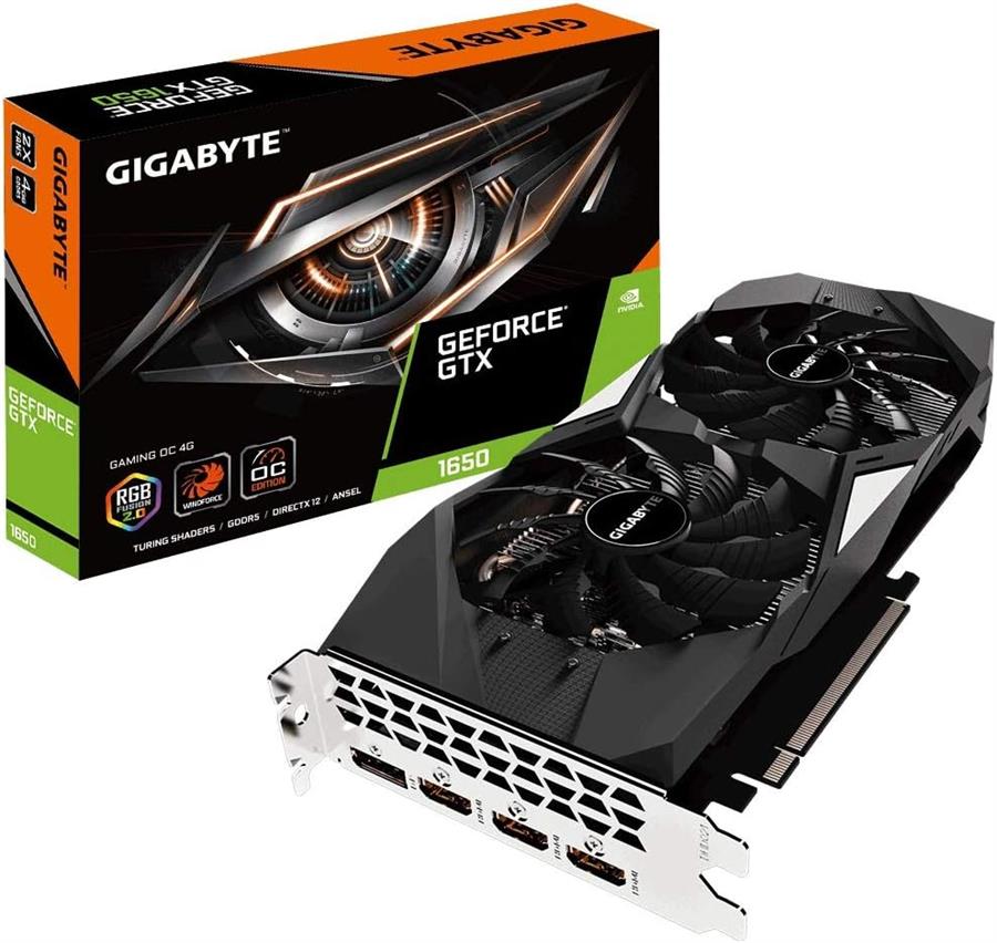 Placa GIGABYTE GEFORCE GTX 1650 Gaming OC 4Gb