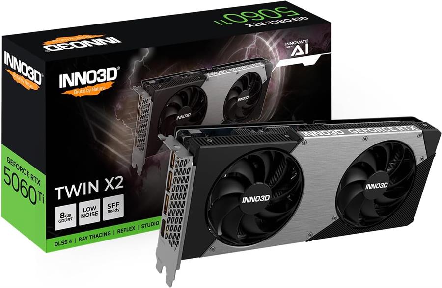 Placa INNO3D GEFORCE RTX 5060 TI TWIN X2 OC 8Gb