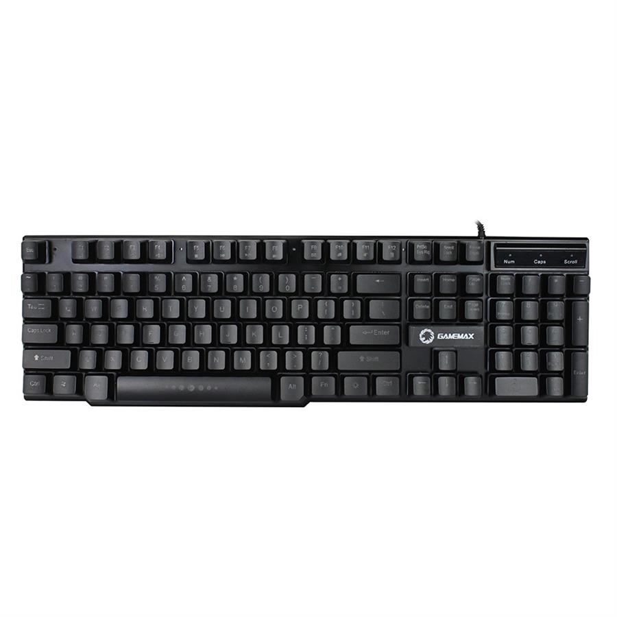 Teclado GAMEMAX K207-S Iluminado 3 Colores Membrana 100% Wired