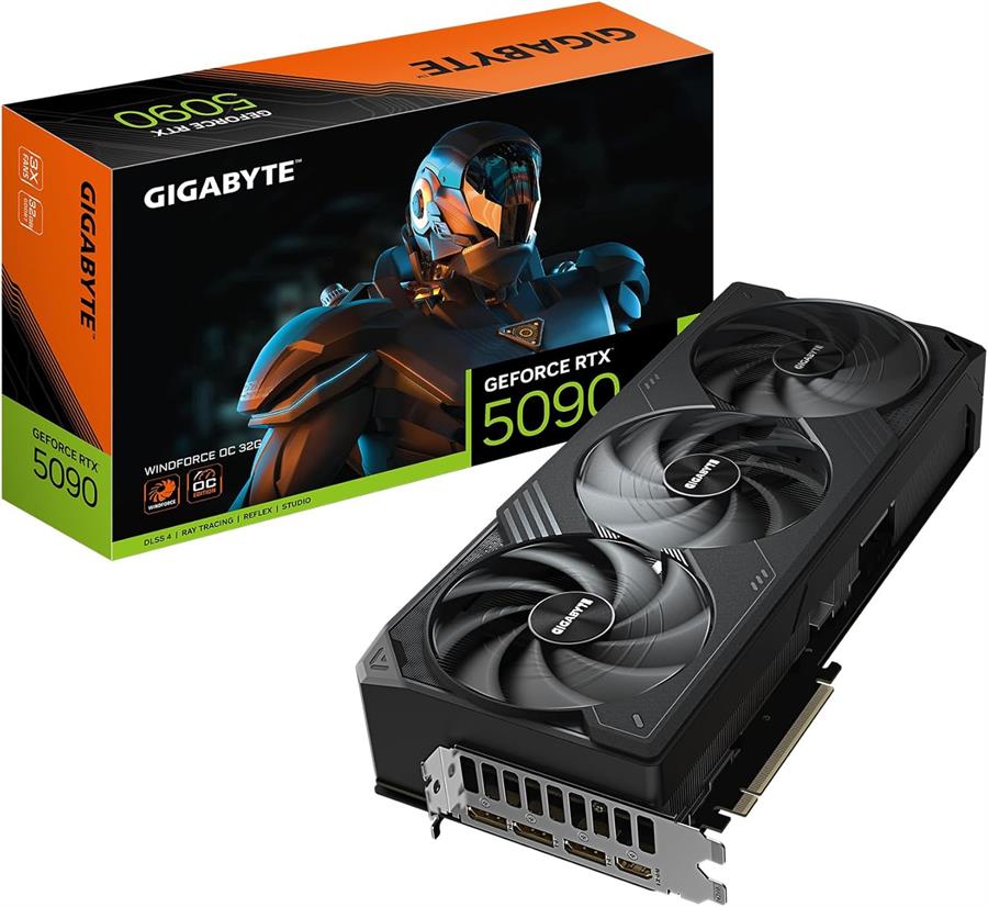 Placa GIGABYTE GEFORCE RTX 5090 WINDFORCE OC 32Gb