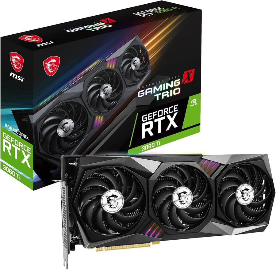 Placa MSI GEFORCE RTX 3060 Ti GAMING X TRIO 8Gb