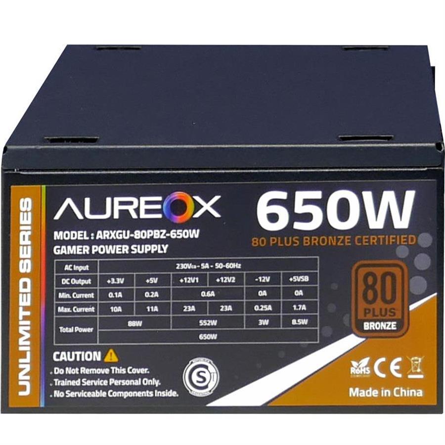 Fuente AUREOX ARXGU 650W 80+ BRONZE