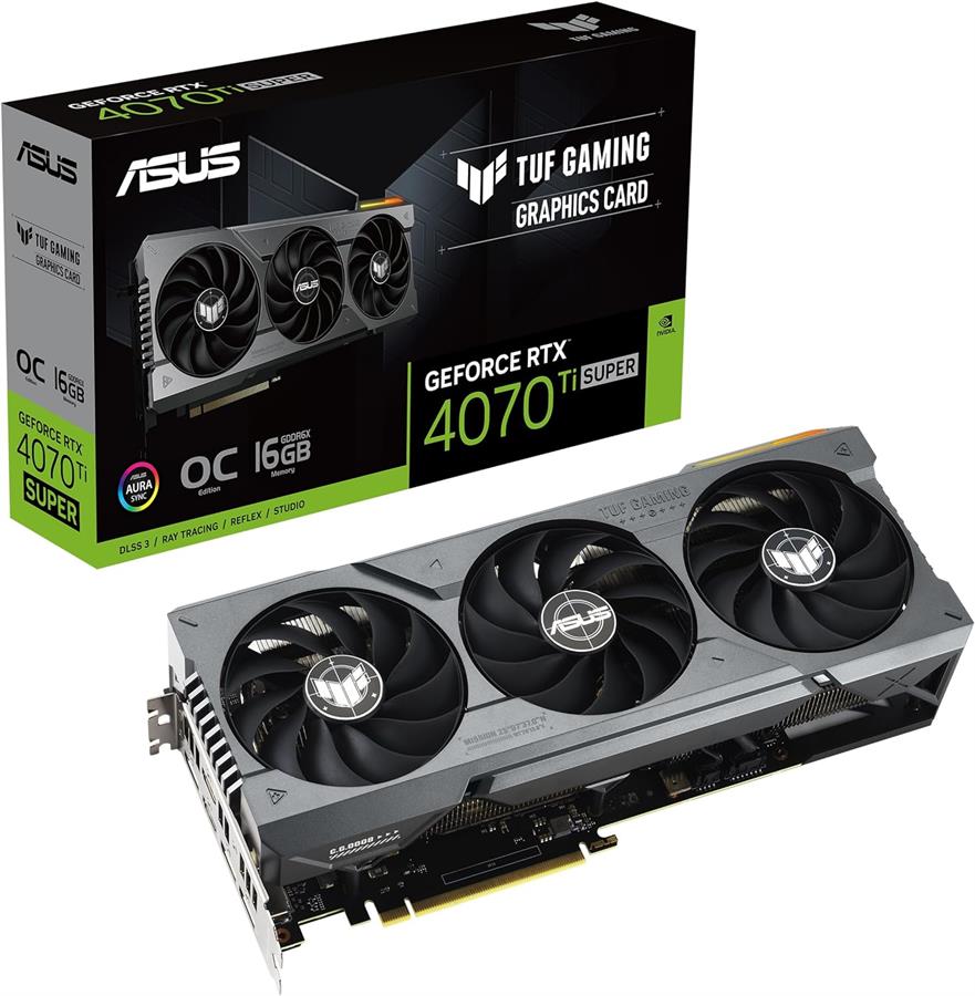 Placa ASUS GEFORCE RTX 4070 Ti SUPER TUF GAMING OC 16Gb