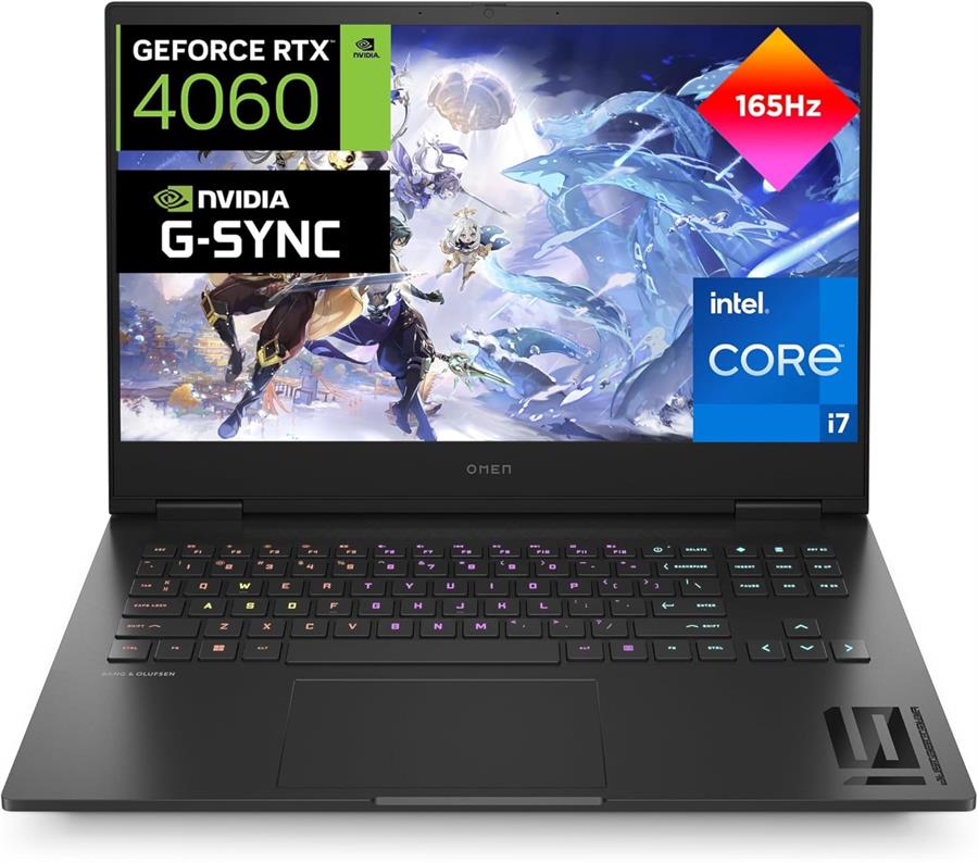 Notebook HP OMEN 16 I7-13620H, RTX 4060, 16Gb RAM DDR5, SSD NVMe 1Tb, 16.1" 165Hz