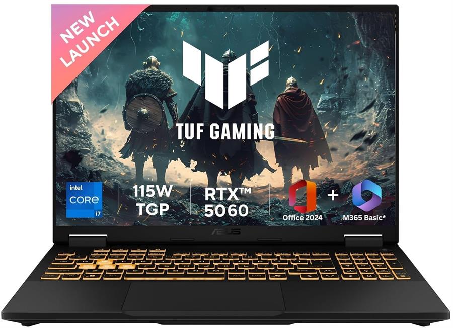 Notebook ASUS TUF F16 I7-14650HX, RTX 5060, 32Gb RAM DDR5, SSD NVMe 1Tb, 16" 165Hz