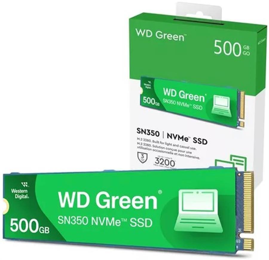 Disco SSD M.2 NVMe 500GB WD Green SN350