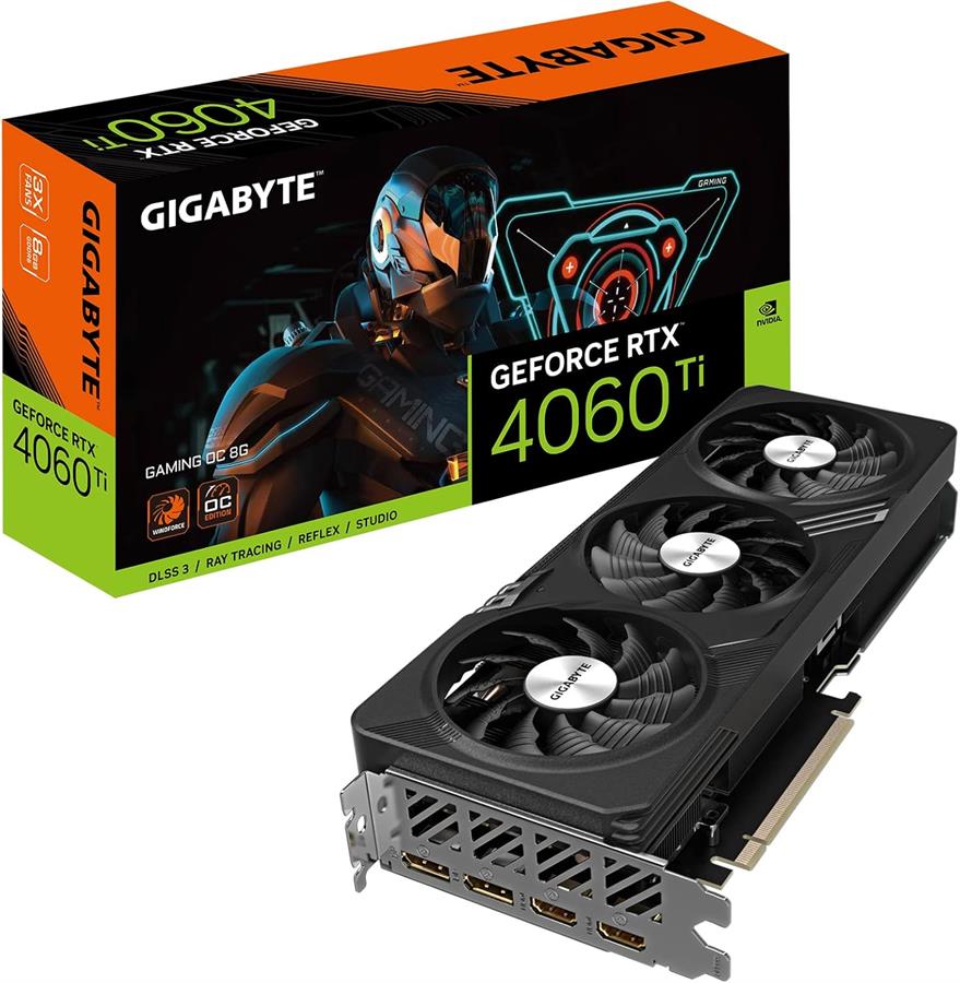 Placa GIGABYTE GEFORCE RTX 4060 TI GAMING OC 8Gb