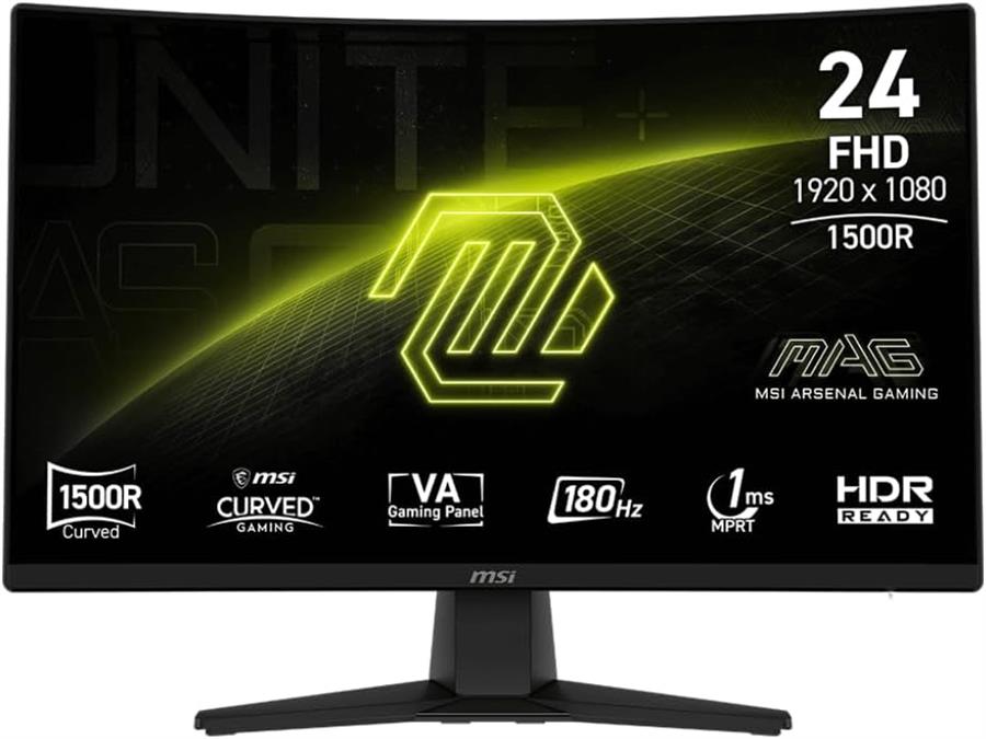Monitor MSI 24" MAG 242C Curvo FHD 180Hz