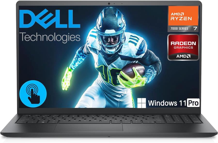 Notebook DELL Inspiron 3535 RYZEN 7 7730U, 16Gb RAM, SSD NVMe 512Gb 15.6" TOUCHSCREEN