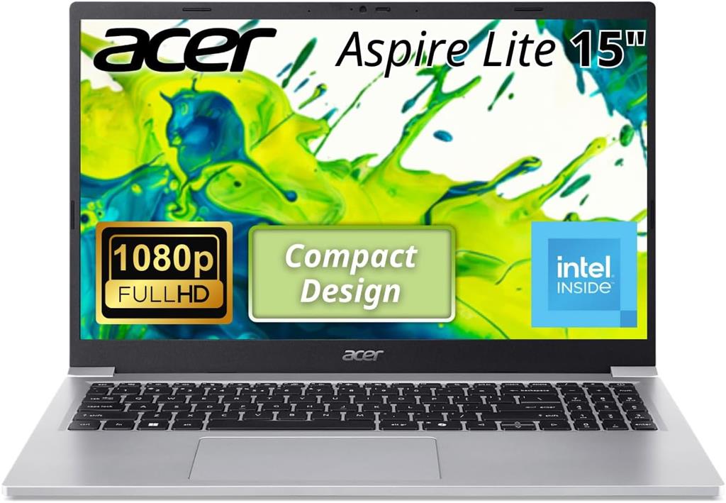 Notebook ACER ASPIRE LITE AL15 INTEL I3-N350, 8Gb RAM, SSD NVMe 128Gb, 15.6"