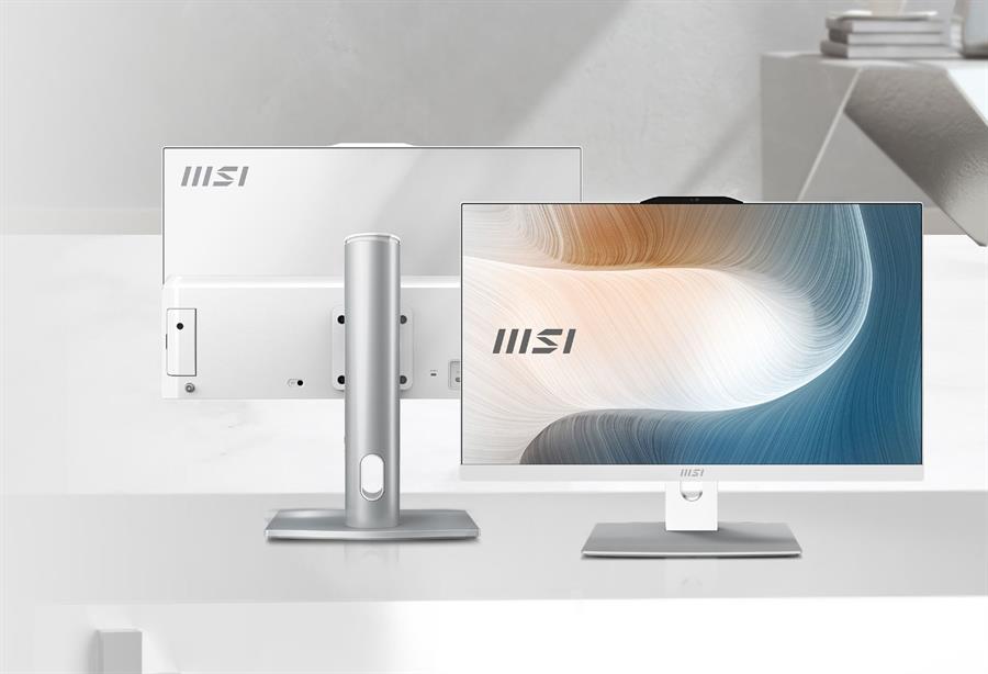 PC AIO All In One Diseño MSI MODERN AM242TP INTEL CORE I7 150U, 32Gb RAM DDR5, SSD NVMe 1Tb, 24" TOUCHSCREEN