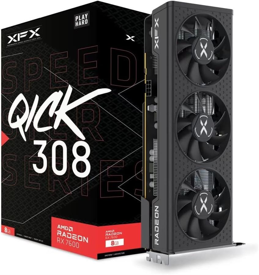 Placa XFX Radeon RX 7600 SPEEDSTER QICK 308 8Gb