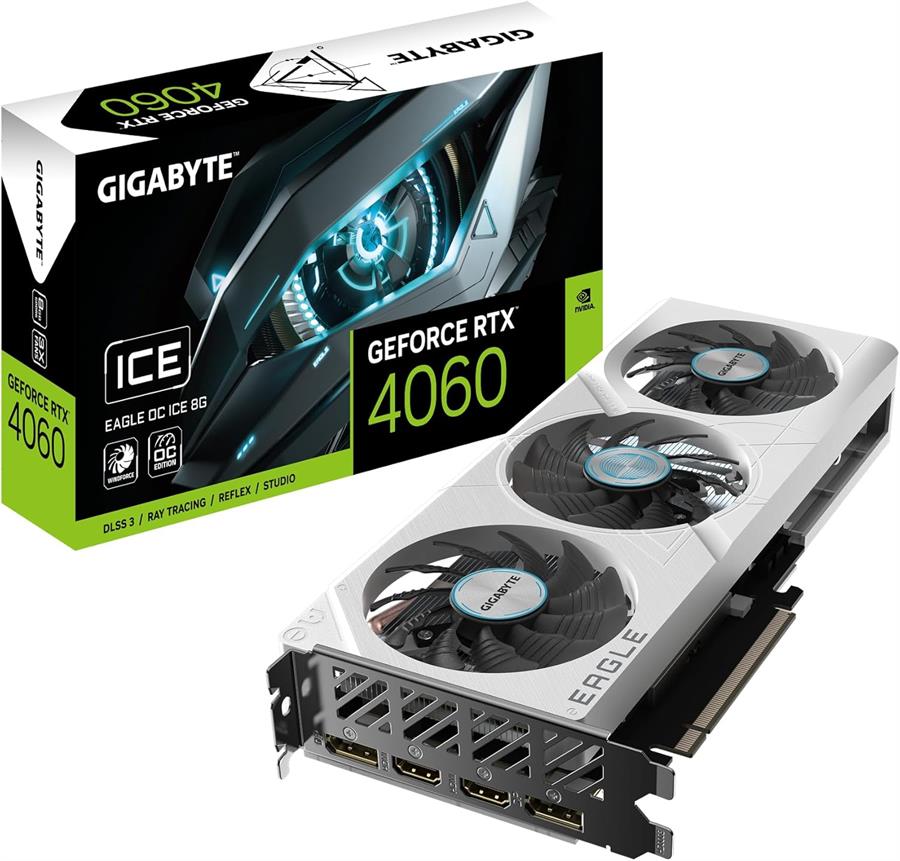 Placa GIGABYTE GEFORCE RTX 4060 EAGLE ICE OC 8Gb